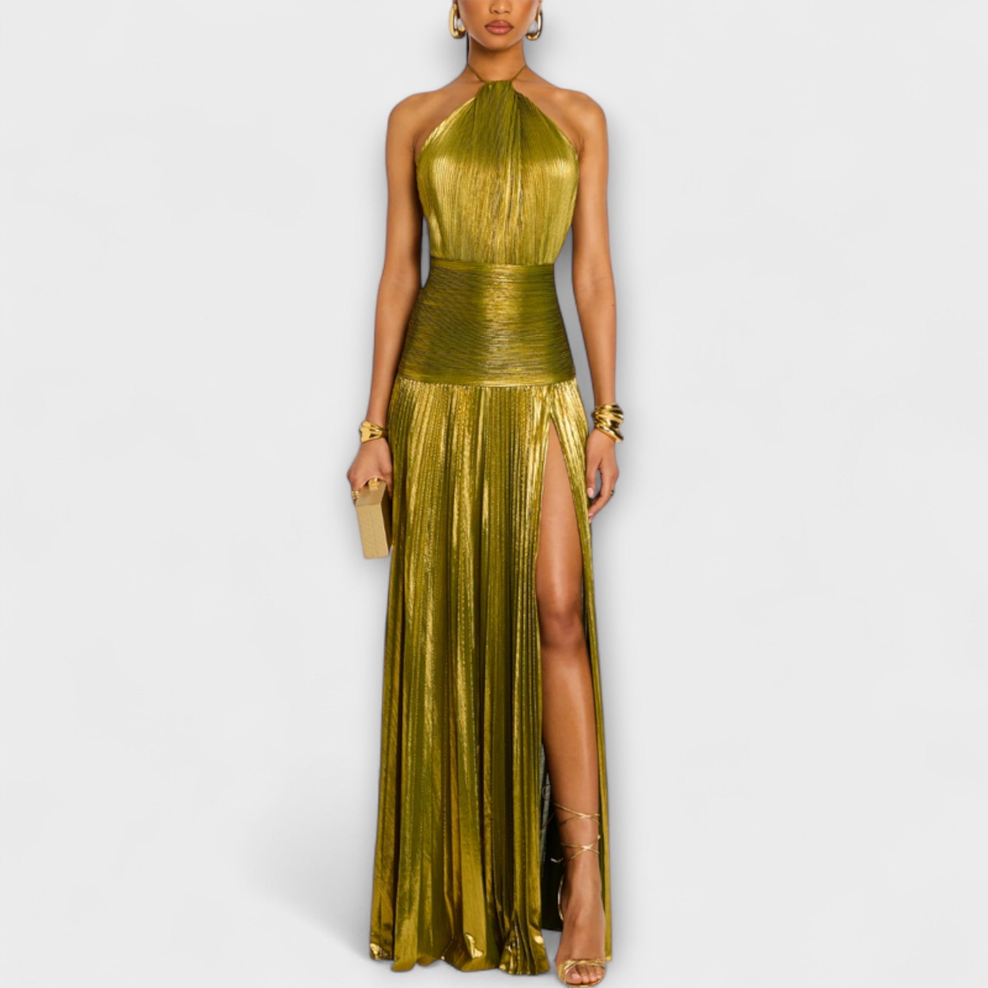 Emma - Robe dos nu à col halter