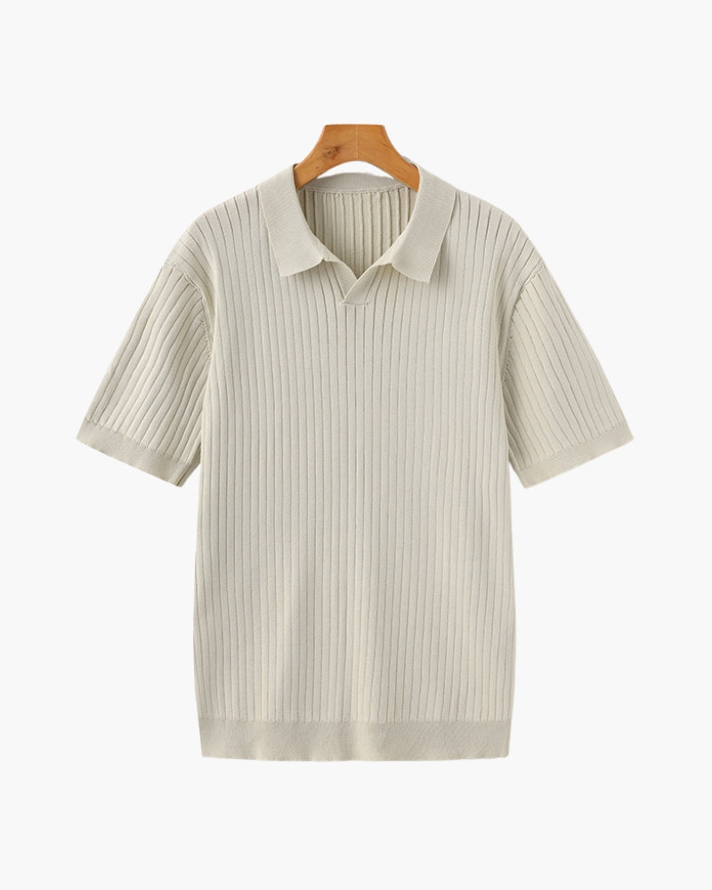 Premium ribstrikket polo