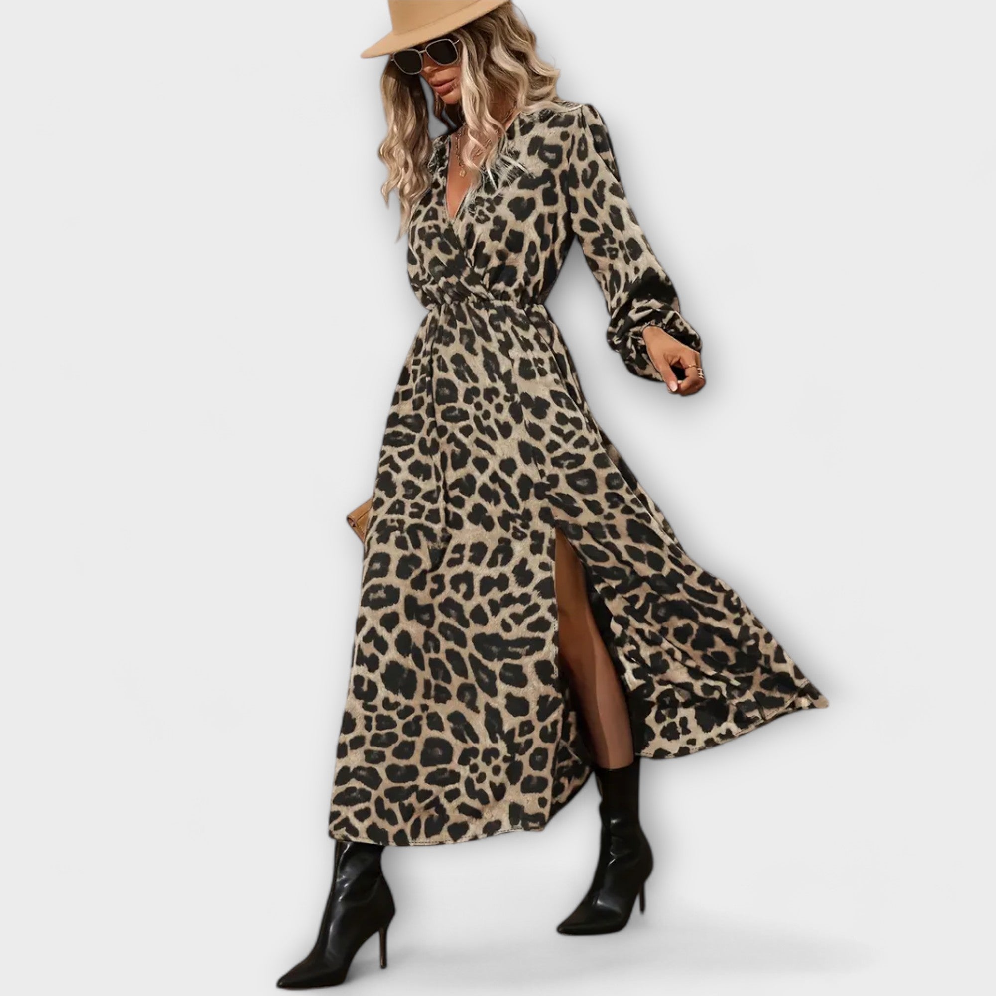 Natalie - Stilvolles Kleid mit Leopardenmuster