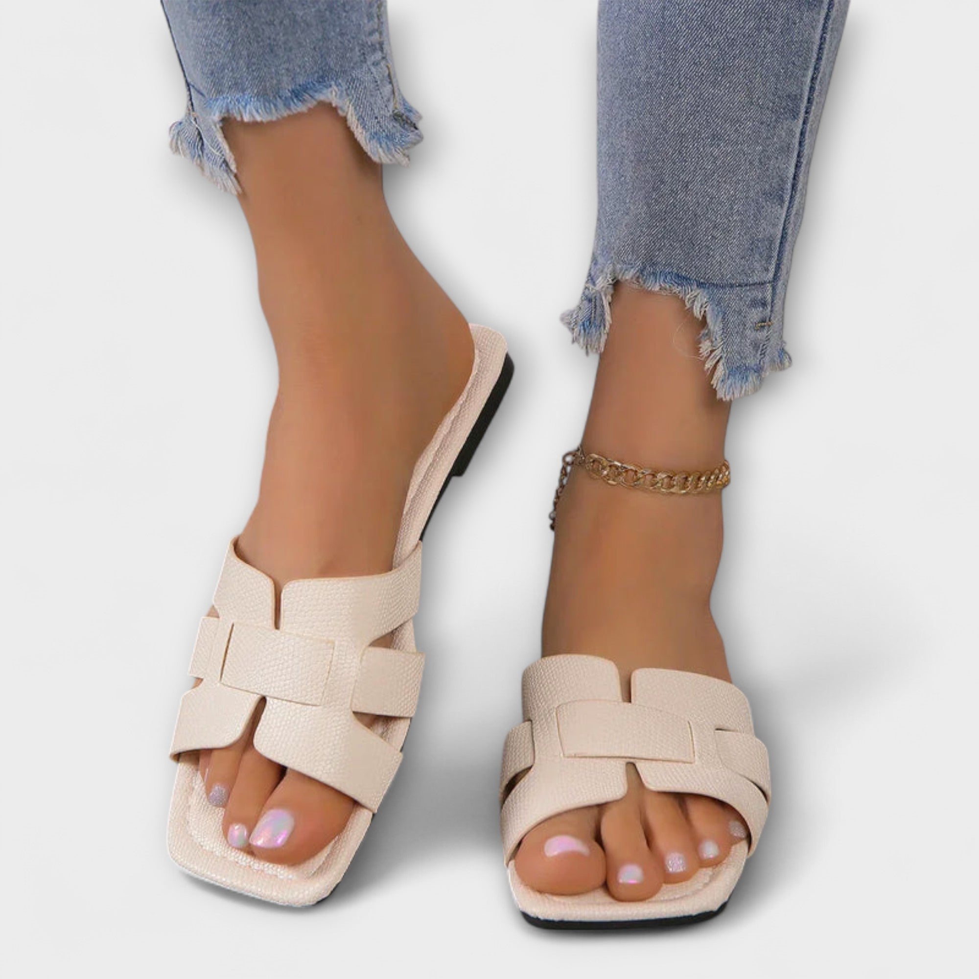 Diva - Flate sandaler for kvinner