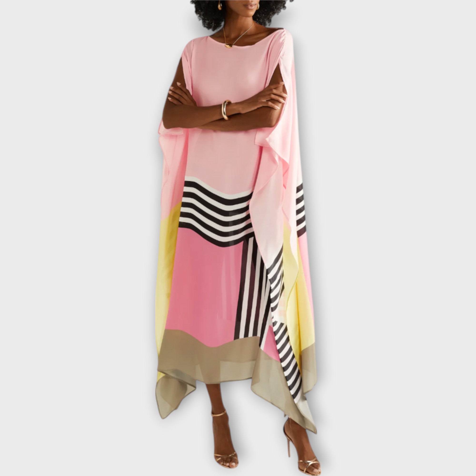 Elenora - geometryczny kaftan o kroju locker