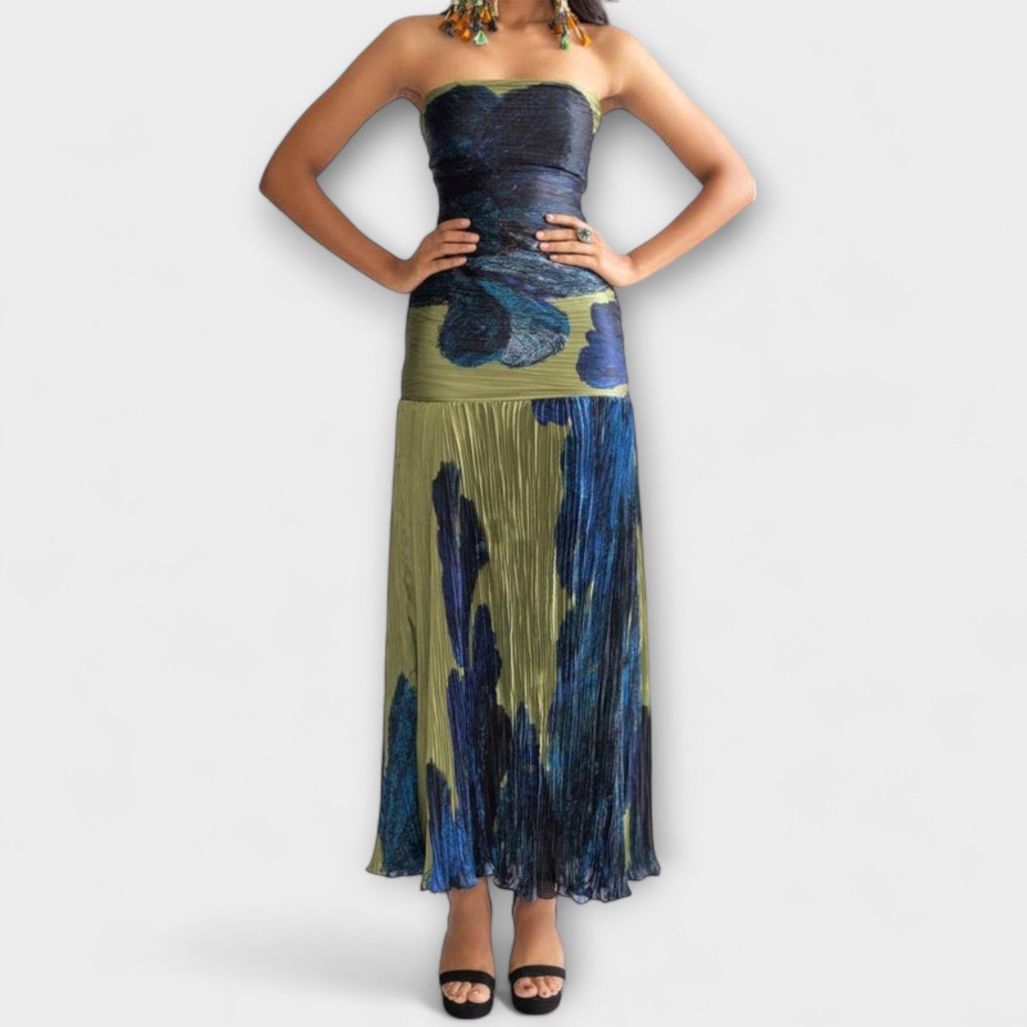 Noelle - Vestito Midi Senza Spalline
