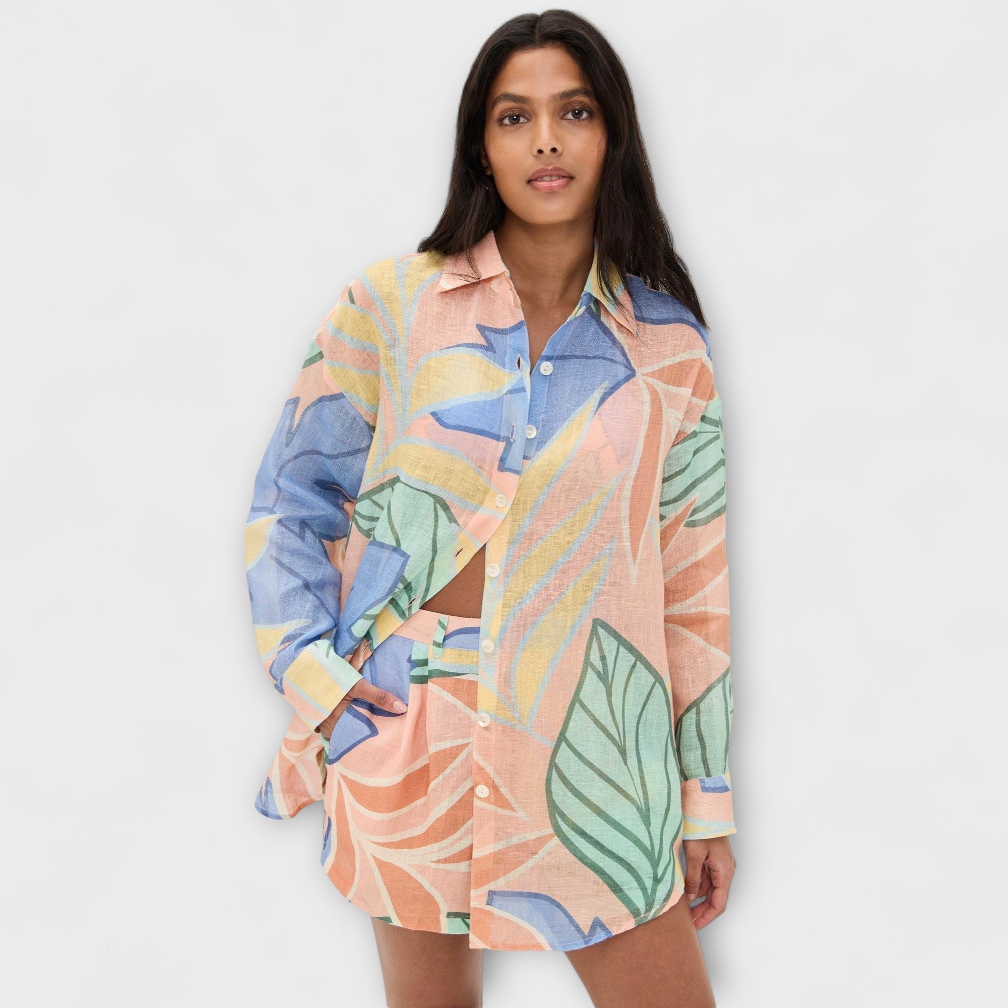 Mary - Tropiskt lövmönstrat kort set från Playa Boyfriend