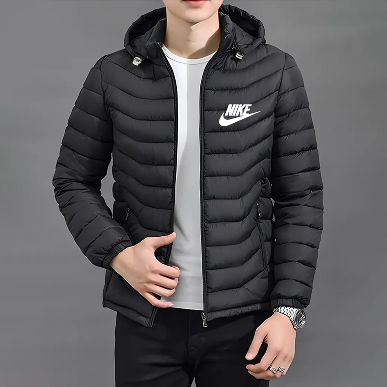 Elegante jas met capuchon en rits