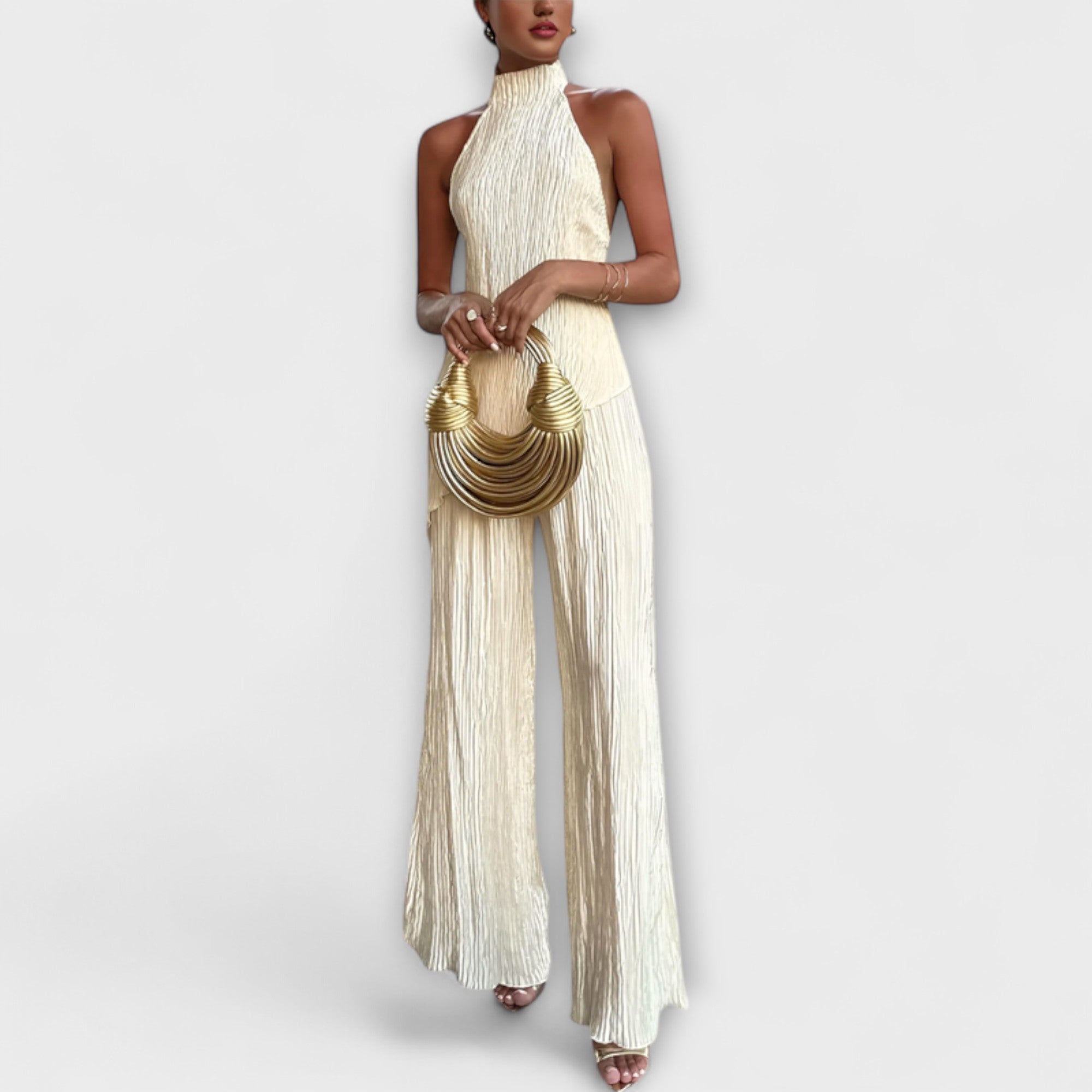 Pilarica - Conjunto Assimétrico Elegante com Pregas